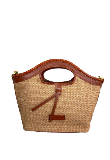 BORSA A MANO E TRACOLLA IN PELLE PELLETTERIA VENETA P26825 CUOIO