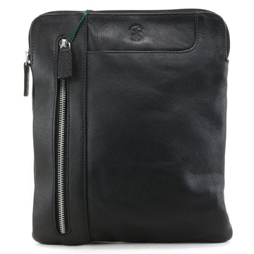 BORSELLO TRASVERSALE UOMO IN PELLE BEVERLY HILLS POLO CLUB GRANDE BH-8471 NERO