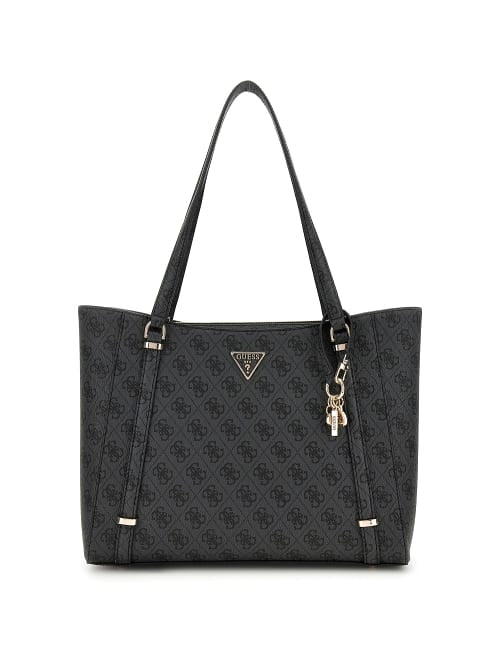 GUESS WOMEN'S ECO ERICA BAG ESG951023 COAL LOGO