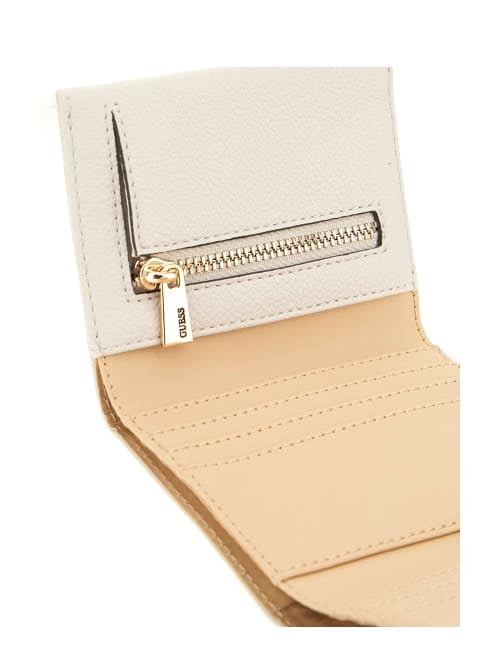 PORTAFOGLIO GUESS DONNA PICCOLO SOTTILE LAUREL II BG7459138 IVORY