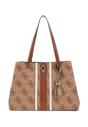 BORSA A SPALLA GUESS ERENIA SO783823 LATTE LOGO