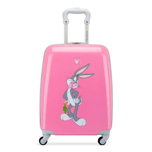 VALIGIA TROLLEY BAMBINI BAGAGLIO A MANO RONCATO LOONEY TUNES 44100011 BUGS BUNNY ROSA