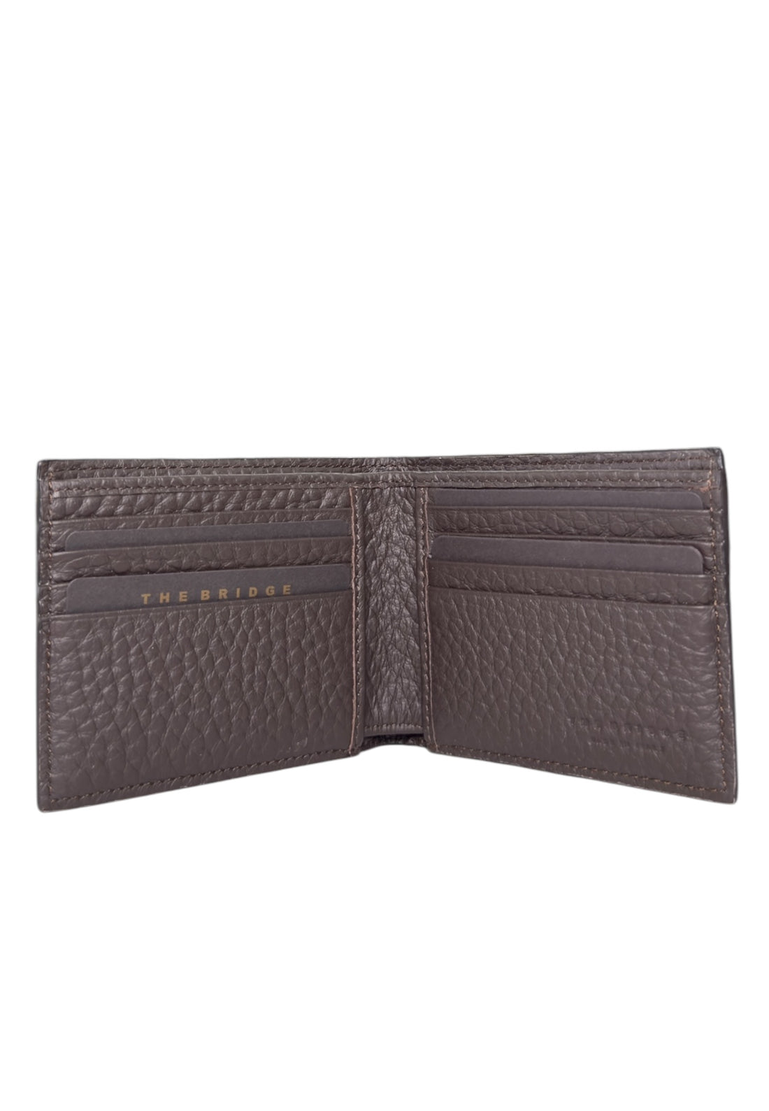 PORTAFOGLIO UOMO THE BRIDGE PICCOLO SENZA MONETE 013536QQ 01Y MARRONE