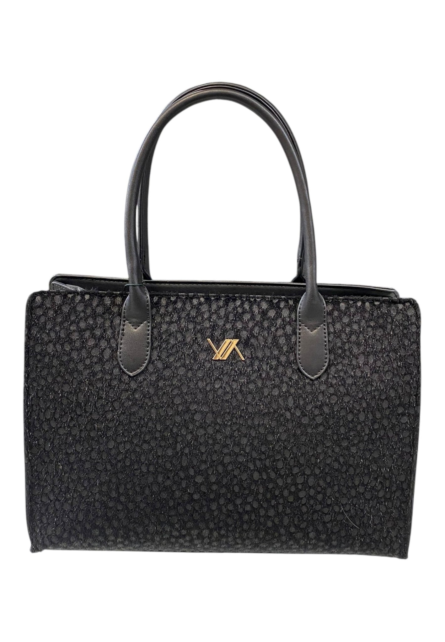 BORSA A MANO DONNA VERDE 16-0008262 ANIMALIER NERO