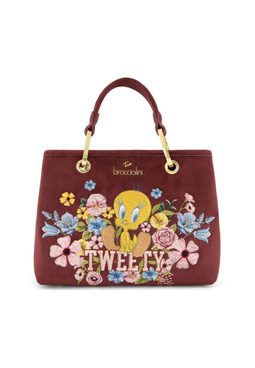 BORSA A MANO E TRACOLLA MEDIA BRACCIALINI BETH BLOOM LT321 BORDEAUX