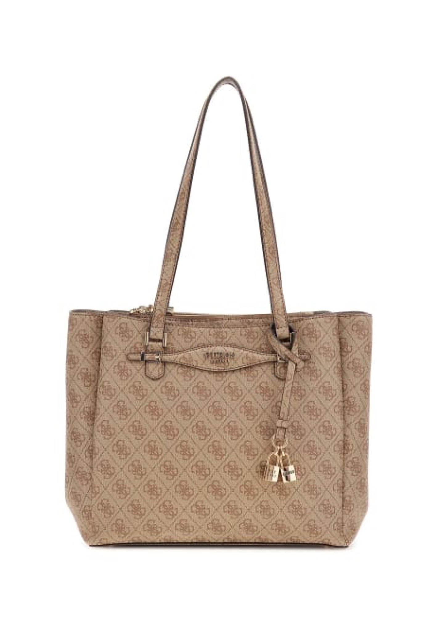 BORSA A SPALLA GUESS KATYA SG965223 LATTE LOGO