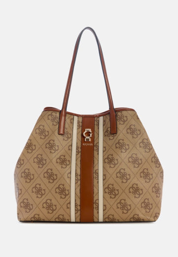 BORSA A SPALLA GUESS ERENIA SO783824 LATTE LOGO