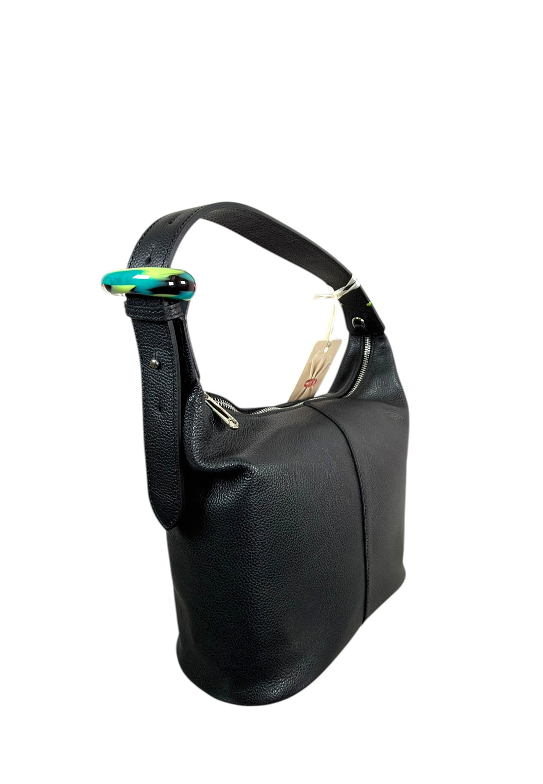 BORSA A SPALLA MEDIA PELLETTERIA VENETA V26518 NERO