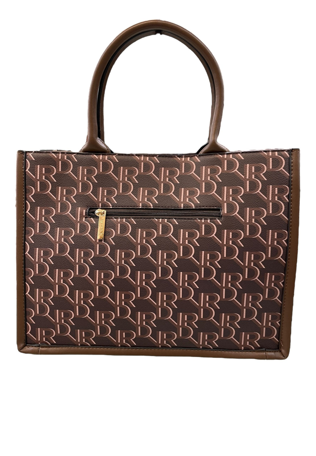 BORSA A MANO LOGATA DONNA VERDE 16-0008231 MARRONE