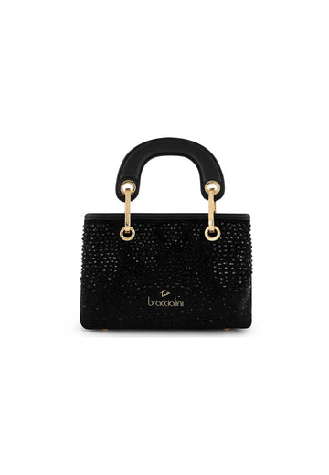BORSA A MANO E TRACOLLA MINI BRACCIALINI BETH STRASS B19242 NERO