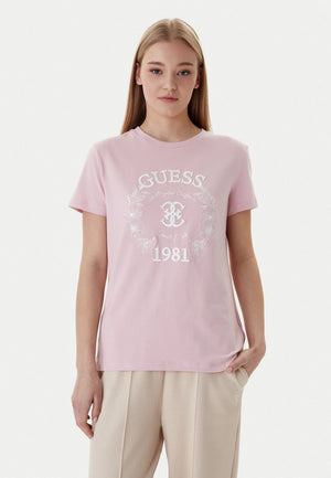 MAGLIA T-SHIRT DONNA GUESS V6RI12J1314 ROSA