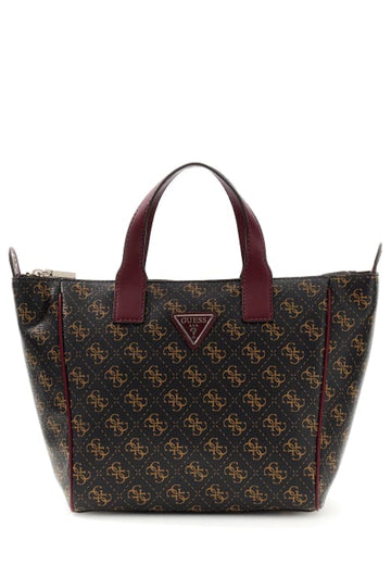 BORSA A MANO E TRACOLLA  GUESS FOLLIE TRAVEL LQ9676019 BROWN LOGO