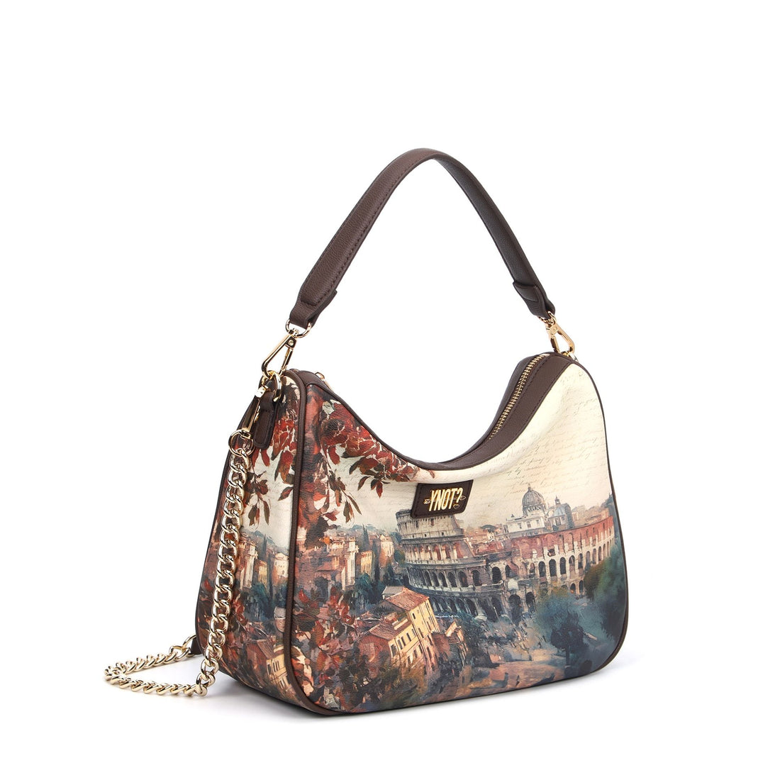 BORSA HOBO A SPALLA E TRACOLLA YNOT CPD-006F7 COLOR ROME