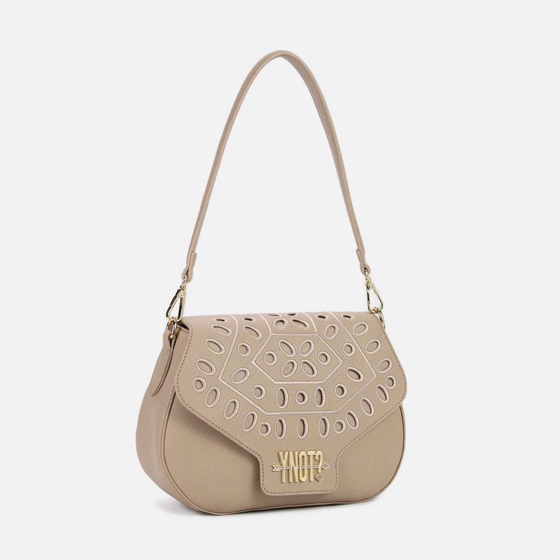 BORSA A SPALLA E TRACOLLA YNOT MAR-001S6 ALMOND