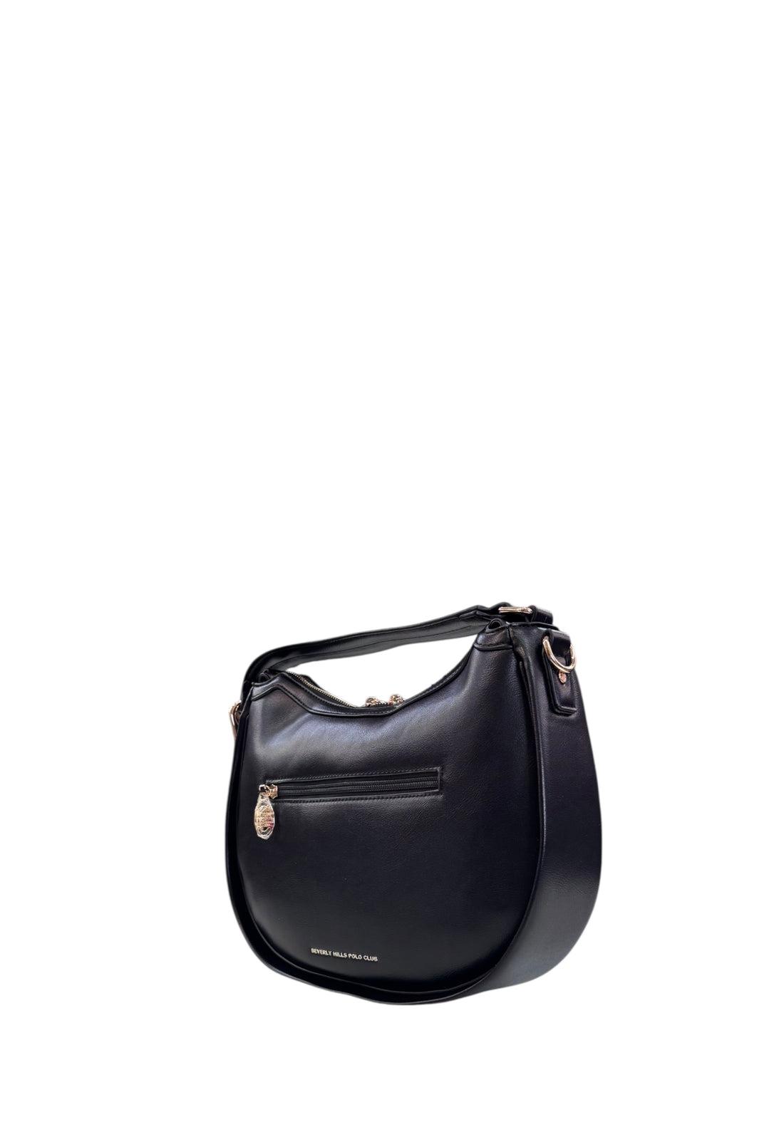 BORSA A SPALLA E TRACOLLA DONNA BEVERLY HILLS POLO CLUB BH-4281 NERO