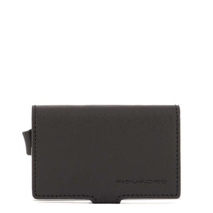 PORTAFOGLIO PIQUADRO PORTACARTE + BANCOTE BLACK SQUARE PP5649B3R NERO