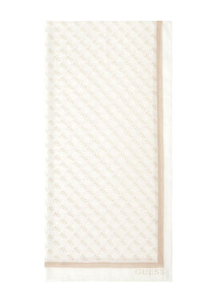 PASHMINA GUESS DONNA RETTANGOLARE AW5341POL03 WHITE LOGO