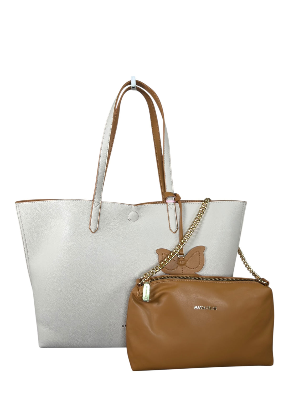 BORSA A SPALLA DONNA MARIACELINE MC6602-1 BEIGE-CARAMEL