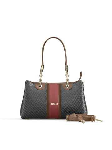 BORSA A MANO E TRACOLLA MEDIA LIU-JO EMATITE AF6103_E1141 22222 NERO