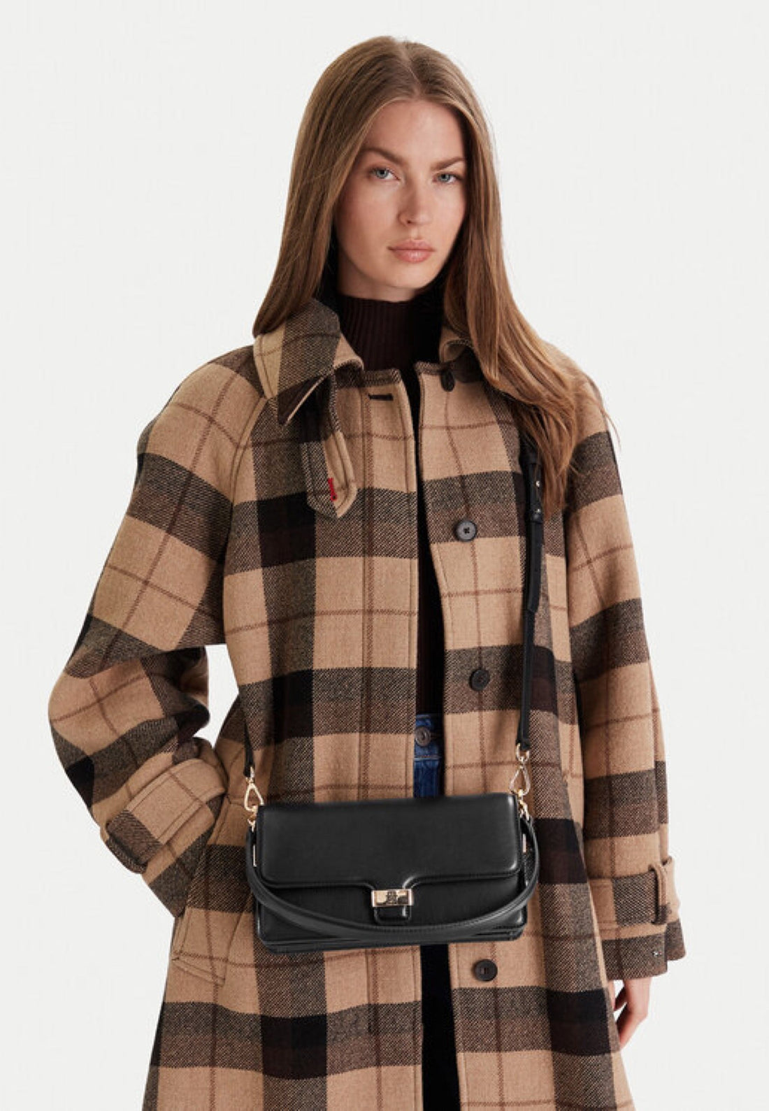 BORSA A SPALLA DONNA TOMMY HILFIGER AW0AW18029 BDS NERO