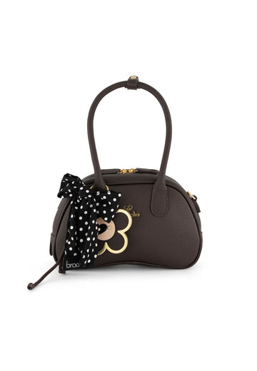 BORSA A MANO E TRACOLLA BAULETTO BRACCIALINI BETH B19225 CIOCCOLATO