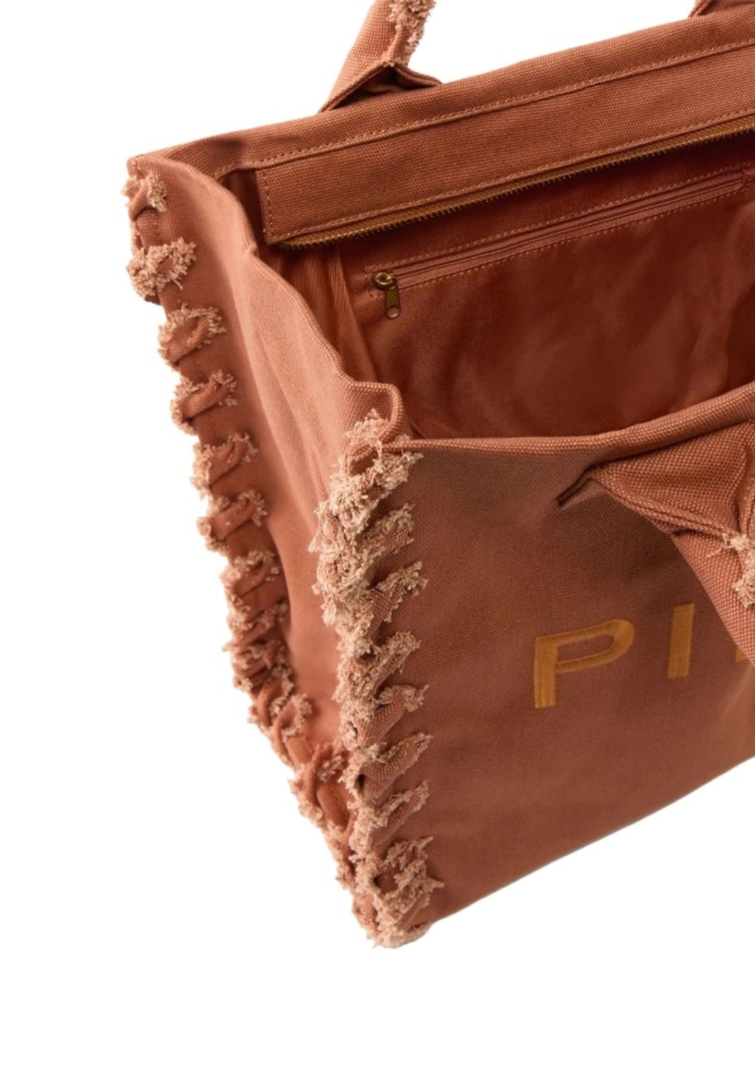 BORSA PINKO SHOPPING BEACH CANVAS 106673 A3A4 L08 BROWN