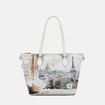 BORSA YNOT SHOPPING MEDIUM ART YES-396S6 PARIS DREAM