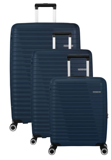 SET DI VALIGIE AMERICAN TOURISTER ROADRUSH NAVY BLUE