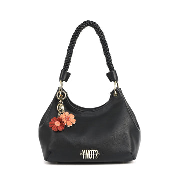 BORSA A SPALLA MEDIUM DONNA YNOT ZAN-002F7 BLACK