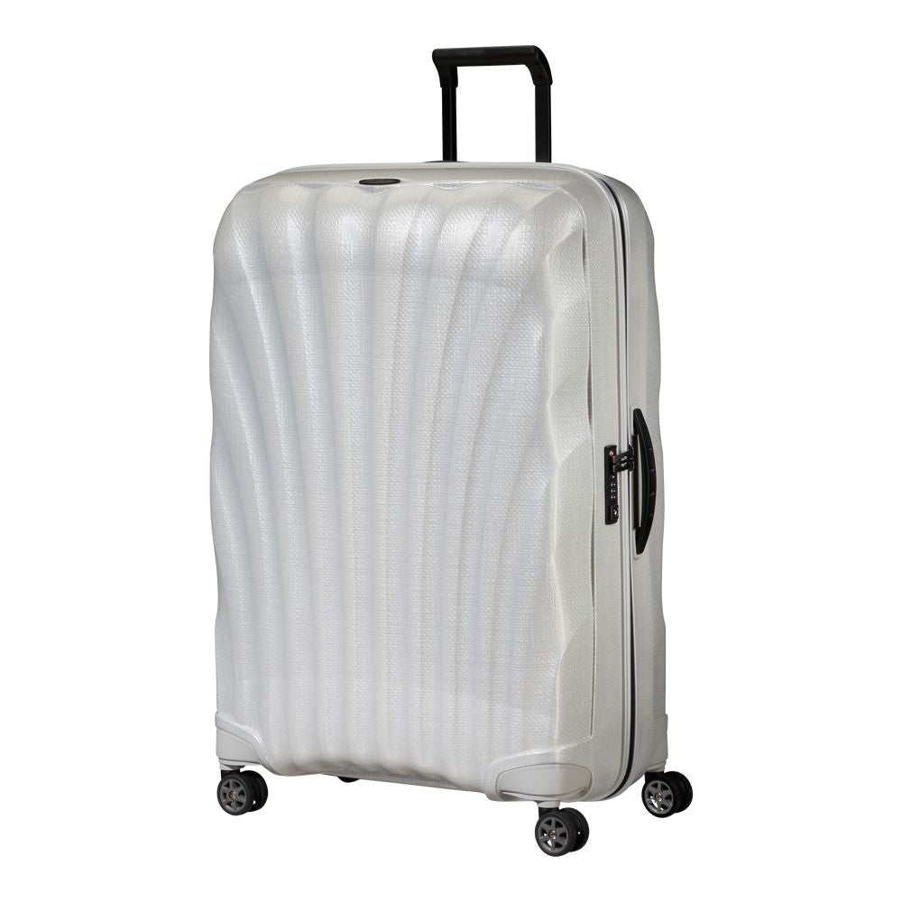 VALIGIA TROLLEY SAMSONITE C-LITE GRANDE RIGIDO 122861 OFF WHITE 75 CM