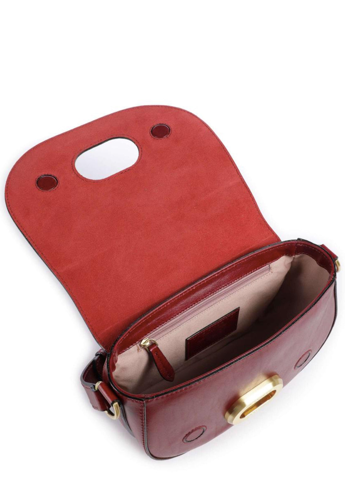 BORSA CROSSBODY A MANO E TRACOLLA THE BRIDGE ILARIA 04561501 2E ROSSO SCURO