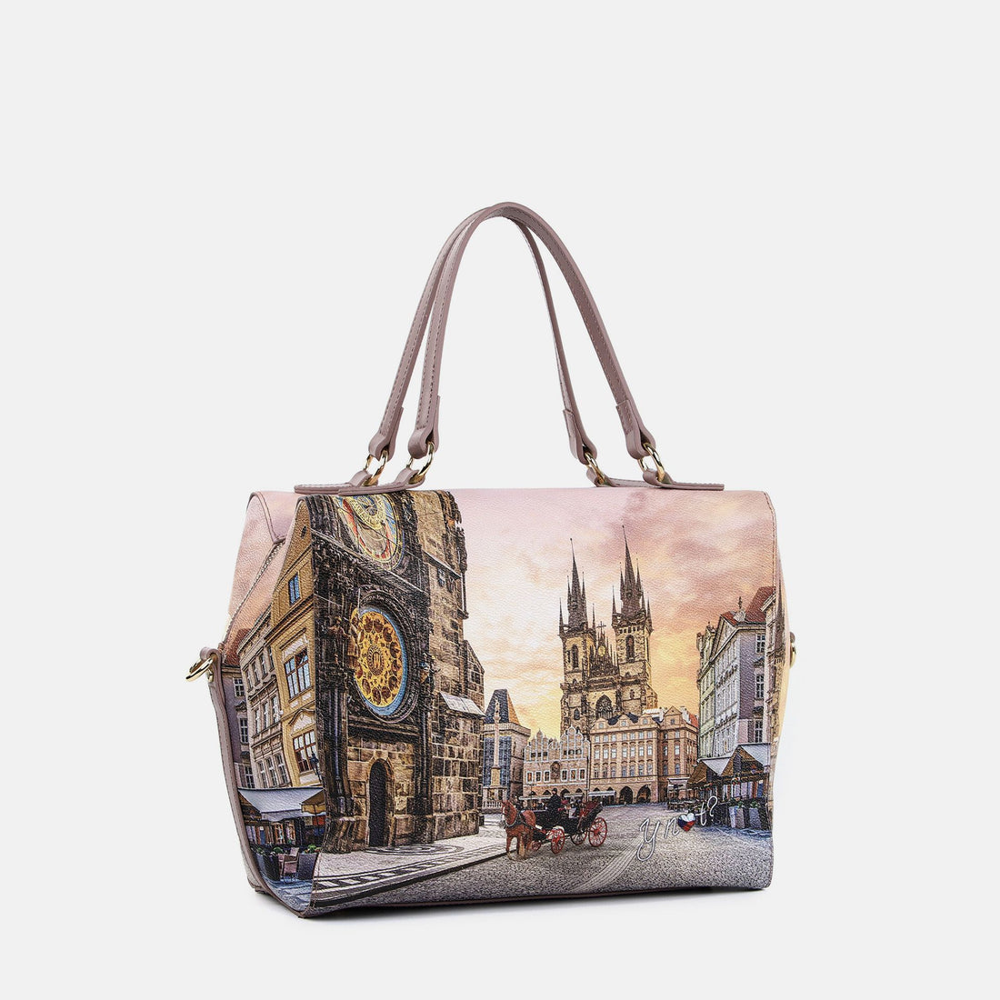 BORSA BAULETTO BOSTON BAG DONNA YNOT YES-702F6 ASTRO CLOCK