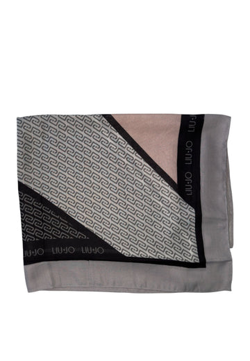 PASHMINA STOLA DONNA LOGO LIU-JO 2F6085_T2745 22222 NERO