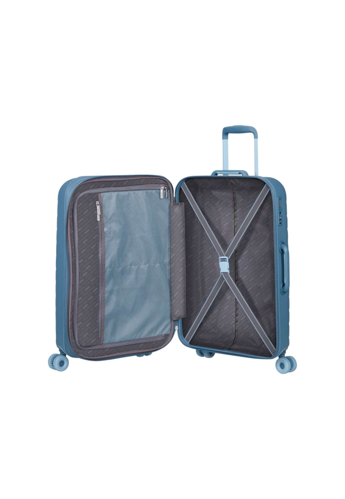 VALIGIA BAGAGLIO A MANO AMERICAN TOURISTER NEOVIBE 159930 STEEL BLUE 55 CM