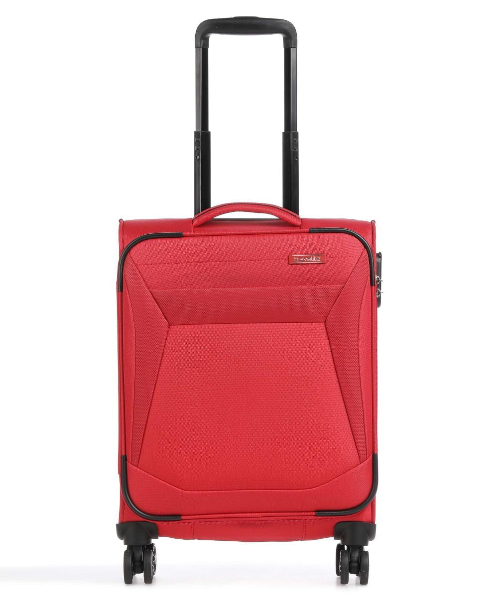 VALIGIA TROLLEY BAGAGLIO A MANO TRAVELITE SEMIRIGIDA CHIOS S 80047 ROSSO 55 CM