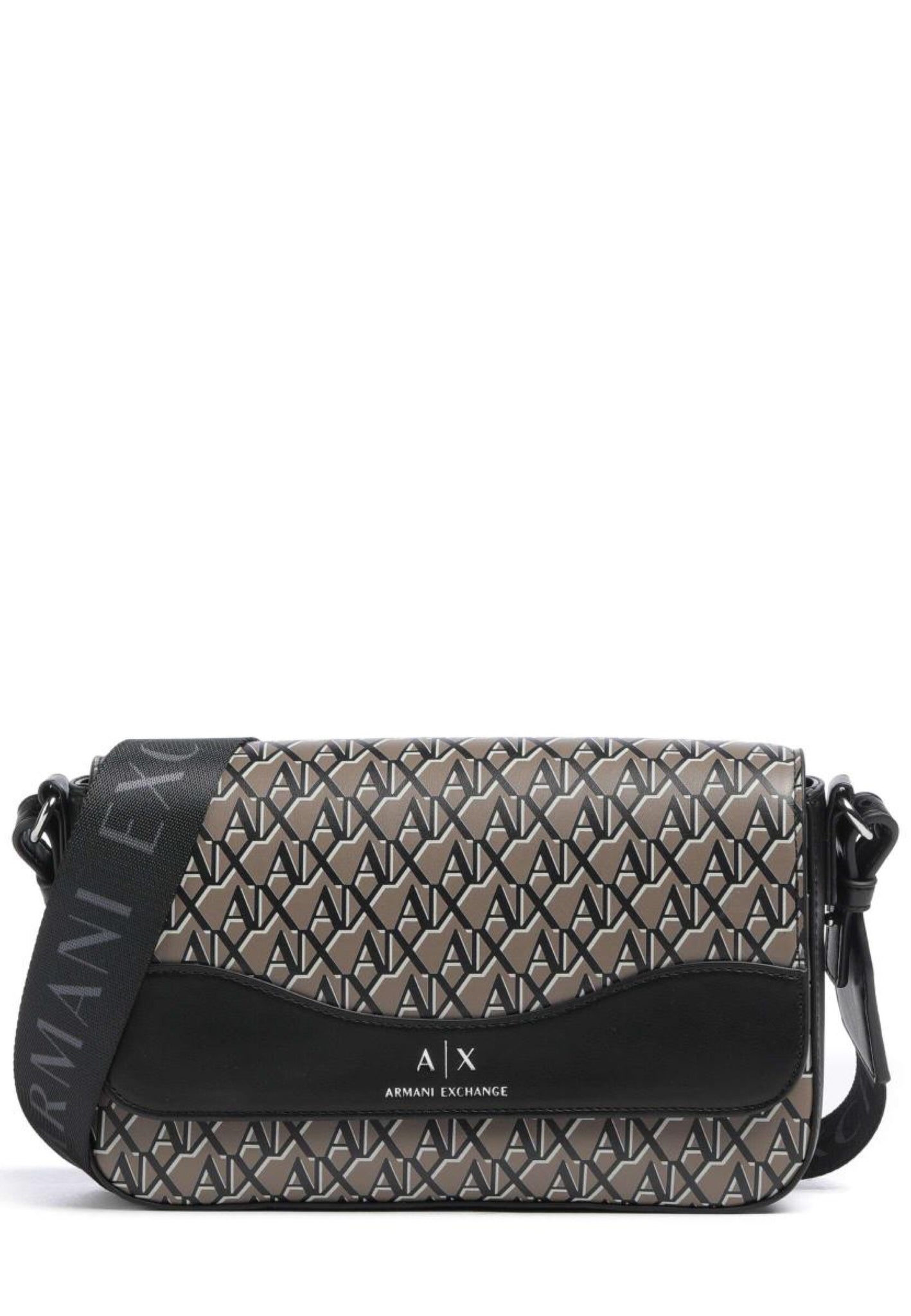 BORSA TRACOLLINA DONNA ARMANI EXCHANGE XW001596 AF17145 M6029 BROWN BASS-BLACK