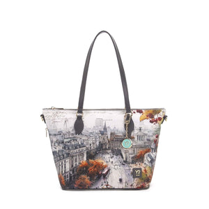 BORSA YNOT SHOPPING MEDIUM YES-396F7 LONDON BERRY