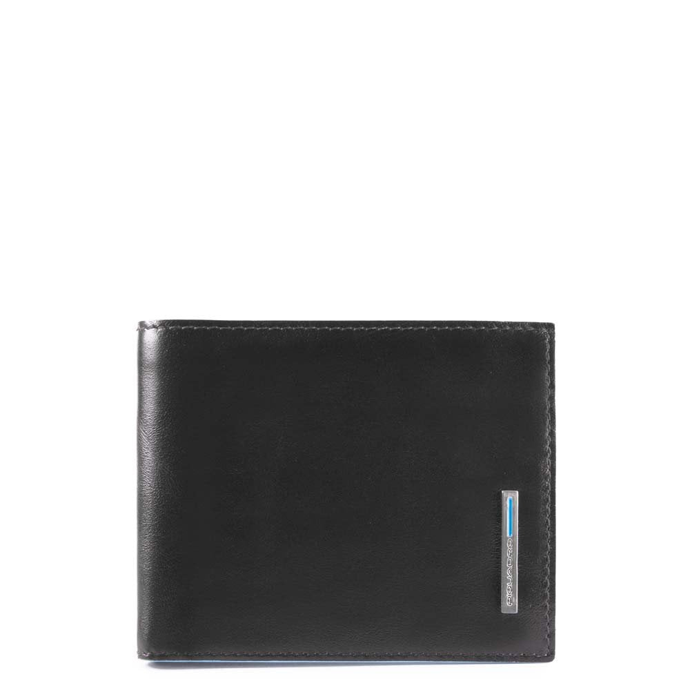 PIQUADRO SMALL WALLET WITH COINS PU4188B2R BLACK