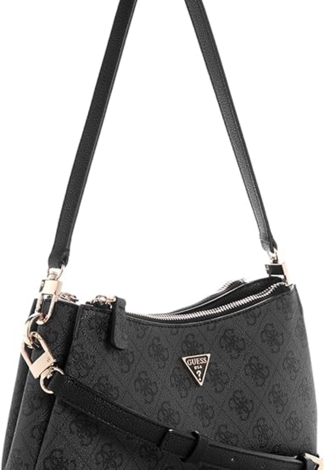 BORSA A SPALLA GUESS NOELLE II MINI ZG967273 COAL LOGO