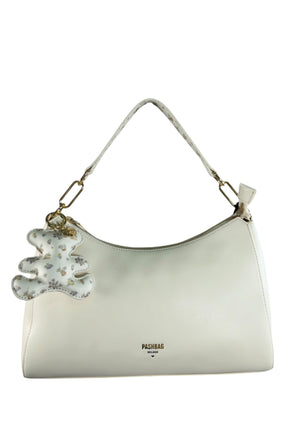 BORSA A SPALLA HOBO PASHBAG KISHA 19738 AVORIO