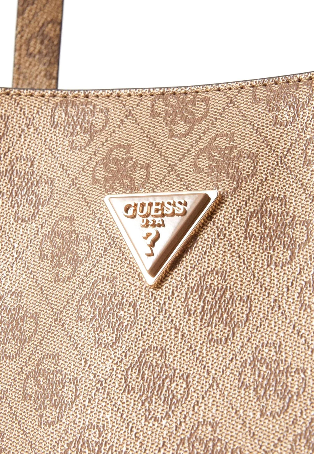 BORSA A SPALLA DONNA GUESS MERIDIAN II SG697423 LATTE LOGO