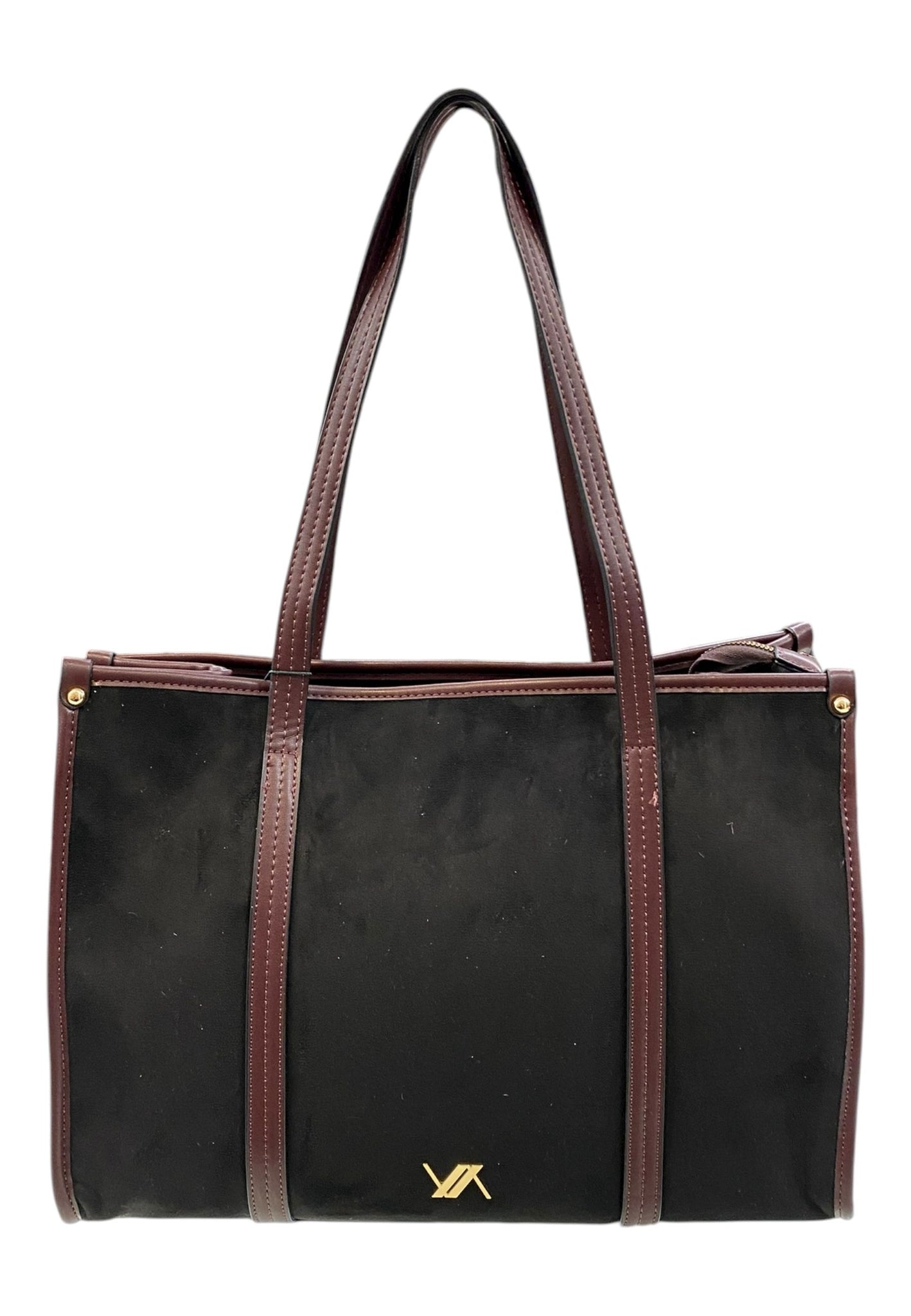 BORSA A SPALLA DONNA VERDE 16-0008197 NERO-BORDEAUX