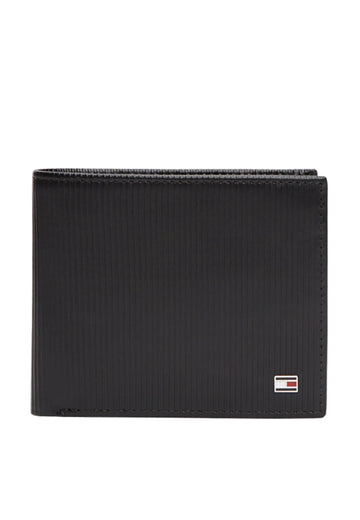 PORTAFOGLIO UOMO TOMMY HILFIGER COMPLETO AM0AM13978 BDS NERO