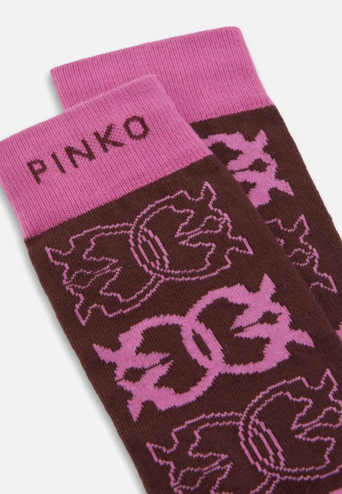 CALZINI PINKO MONACO JACQUARD LOGO 106054 A2ZG YN2 BORDEAUX