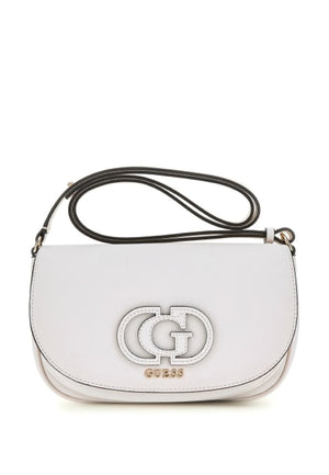 BORSA A SPALLA E TRACOLLA GUESS CALEBRA BG953621 OFF WHITE