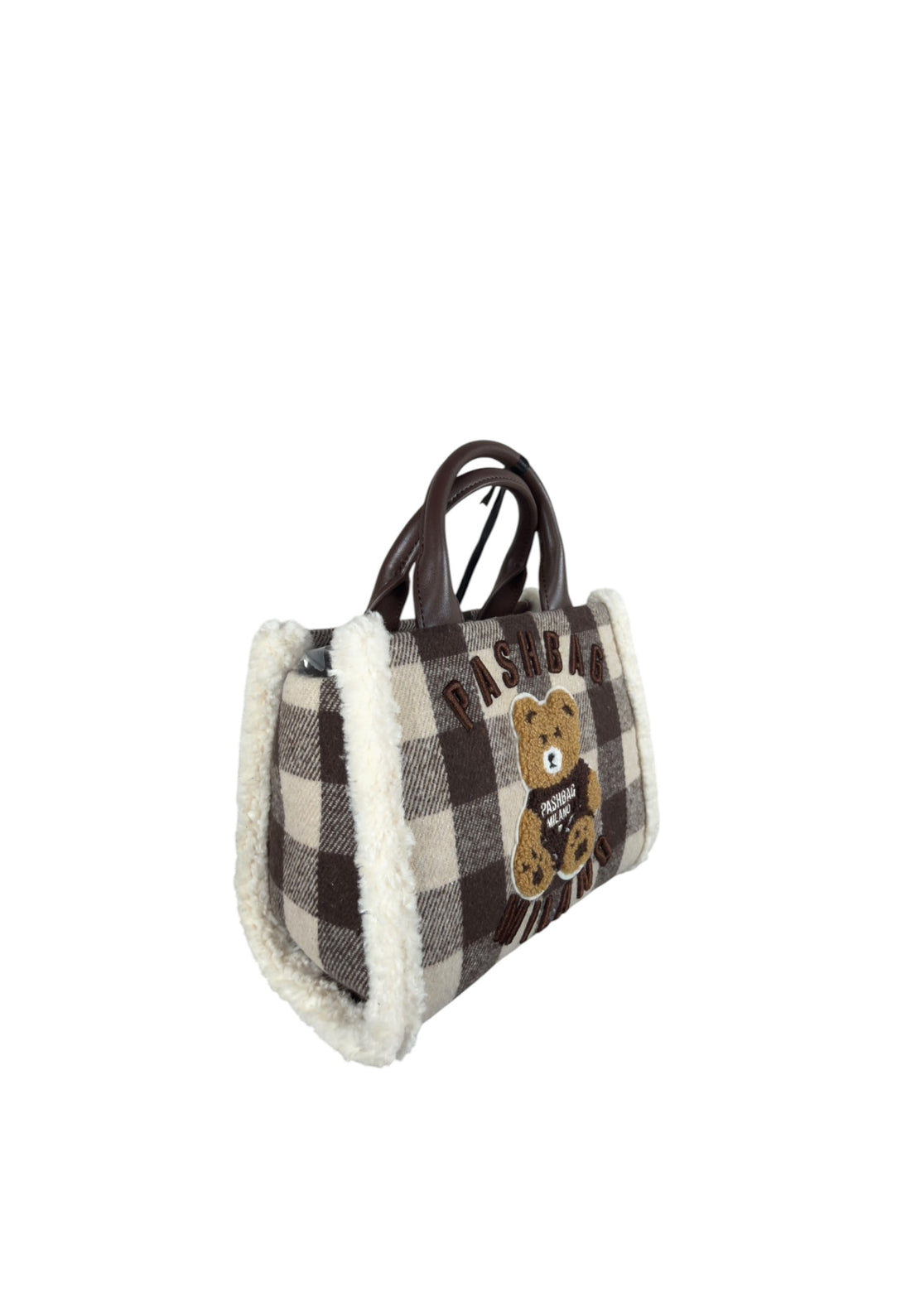 BORSA A MANO E TRACOLLA PICCOLA PASHBAG MINI MARGE 20163 SHEPHERD COURT BROWN