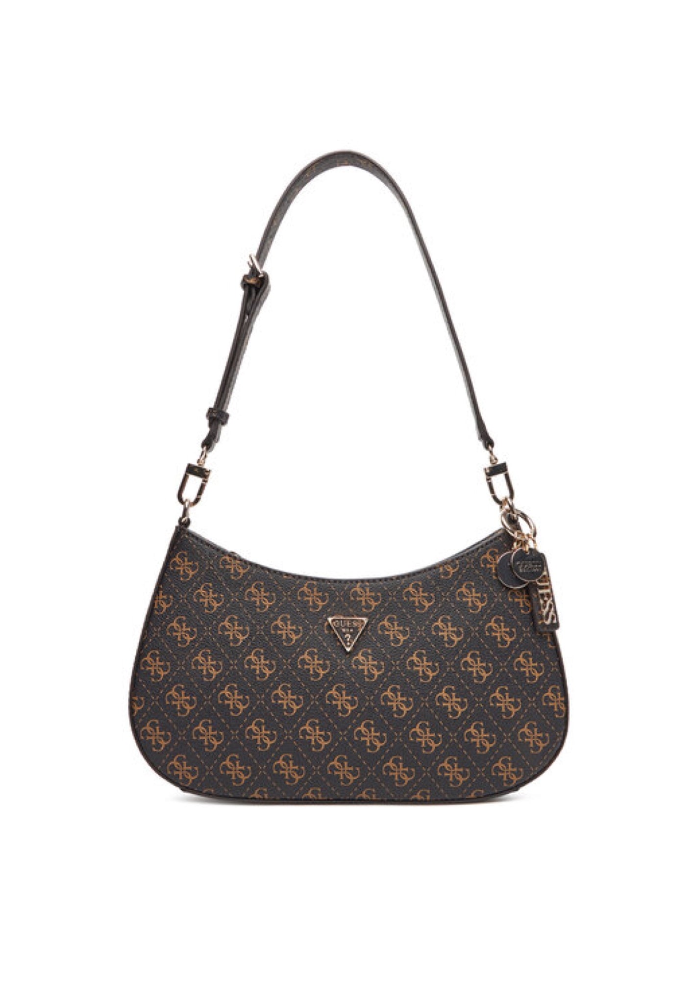 BORSA A SPALLA GUESS NOELLE II QG967218 BROWN LOGO