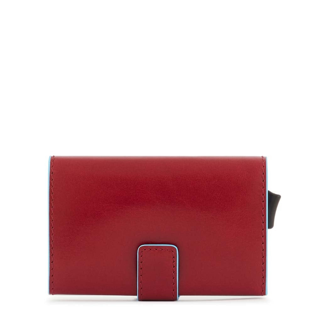 PORTAFOGLIO PIQUADRO PORTACARTE + BANCOTE BLUE SQUARE PP5649B2R ROSSO