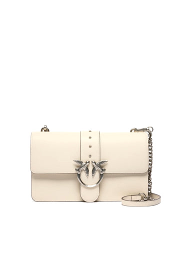 BORSA PINKO LOVE ONE CLASSIC 105857 A0F1 Z14O BIANCO-ARGENTO