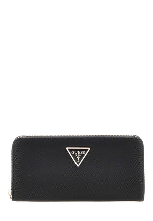 PORTAFOGLIO DONNA ZIP AROUND GUESS LAUREL II ZG7459146 BLACK
